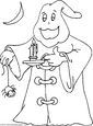 Lamina de dibujo para colorear de Fantasmas 05